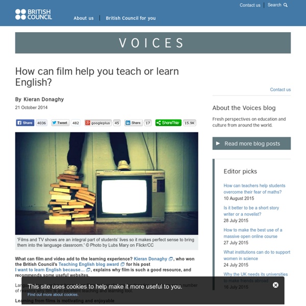 How can film help you teach or learn English?