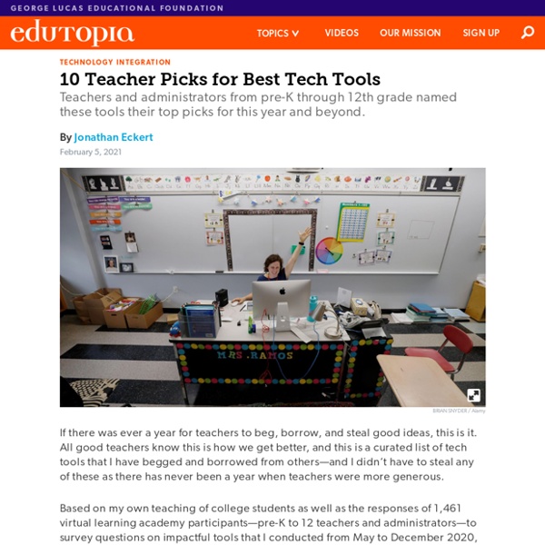 10 Teacher Picks for Best Tech Tools in Pre-K to 12th Grade