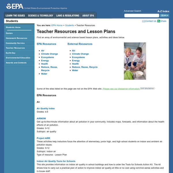 EPA: Teacher Resources