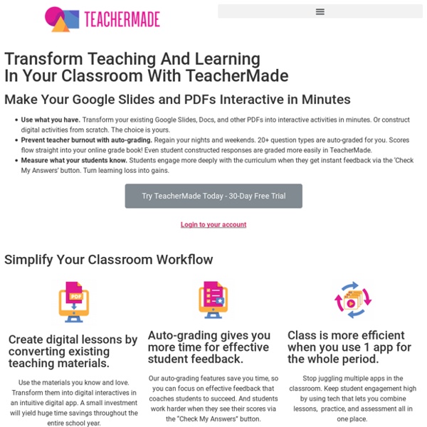Online classroom app – Digitize Worksheets with TeacherMade