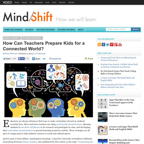 How Can Teachers Prepare Kids for a Connected World?