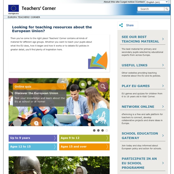 Teachers' Corner - EUROPA