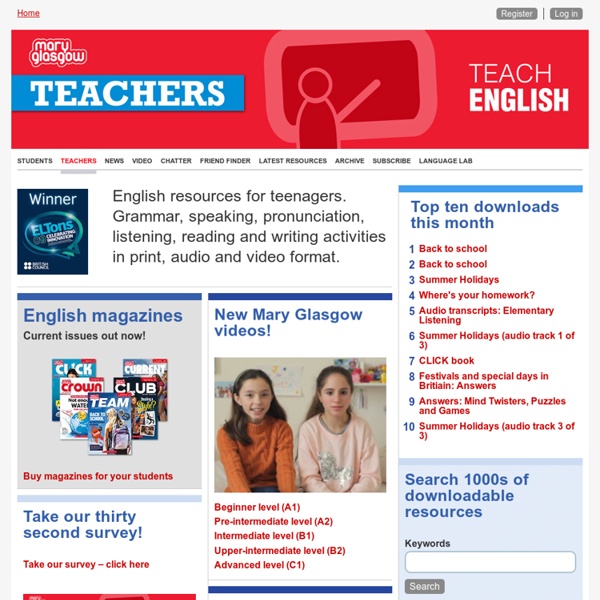 Teachers’ home page