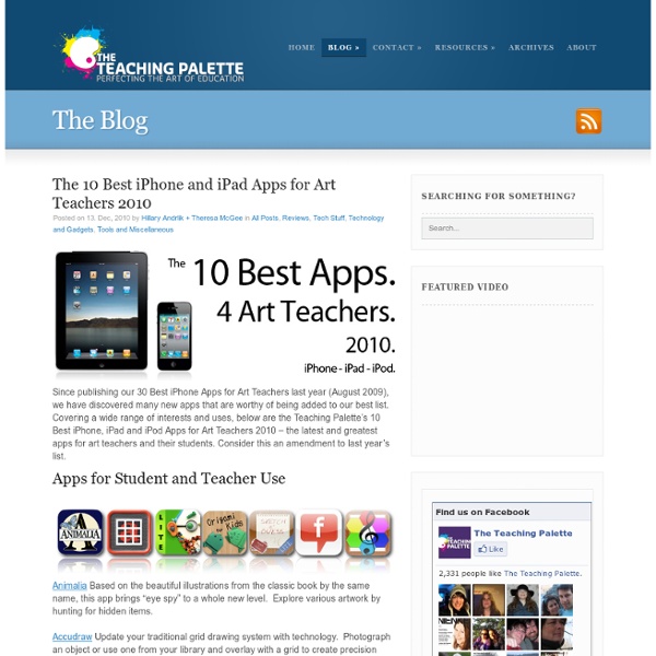 The 10 Best iPhone and iPad Apps for Art Teachers 2010