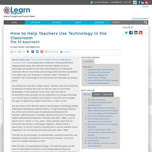 How to Help Teachers Use Technology in the Classroom