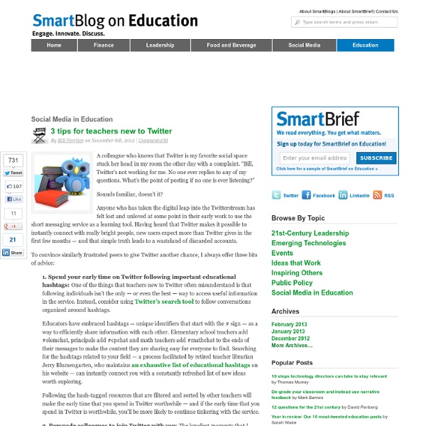 3 tips for teachers new to Twitter SmartBlogs