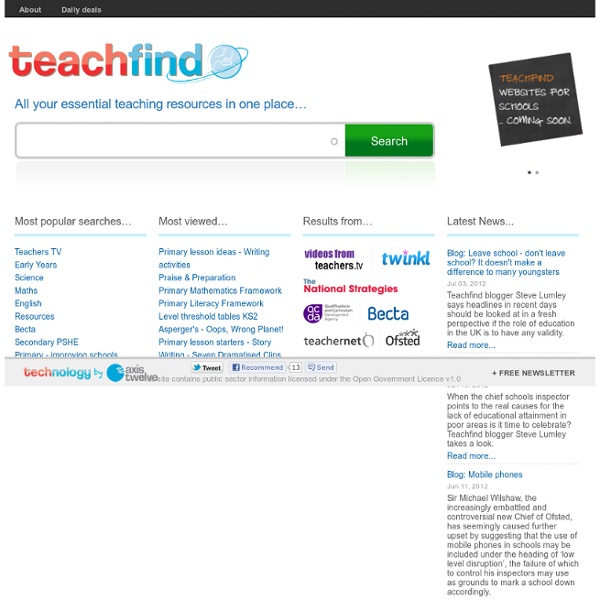 All your essential teaching resources in one place