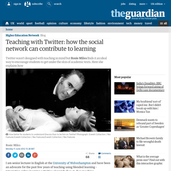 Teaching with Twitter: how the social network can contribute to learning