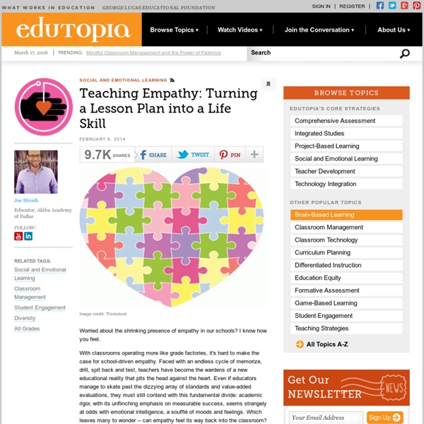 Teaching Empathy: Turning a Lesson Plan into a Life Skill
