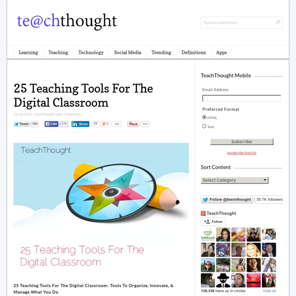 25 Teaching Tools To Organize, Innovate, & Manage Your Classroom