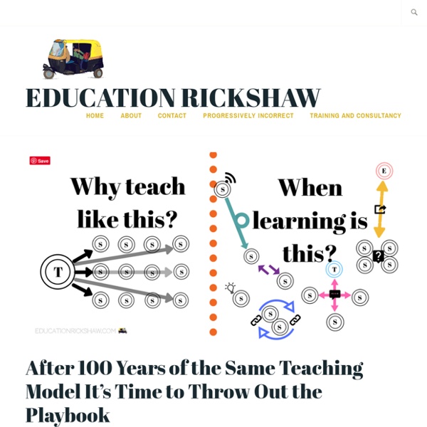 After 100 Years of the Same Teaching Model It’s Time to Throw Out the Playbook – Education Rickshaw