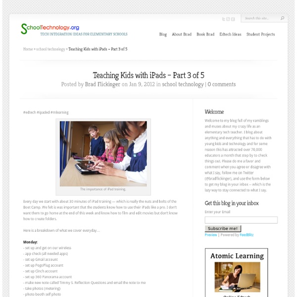 Teaching Kids with iPads – Part 3 of 5
