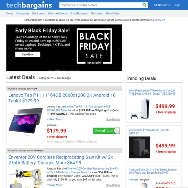TechBargains – Your Source For Online Coupons, Promo Codes & The Hottest Deals