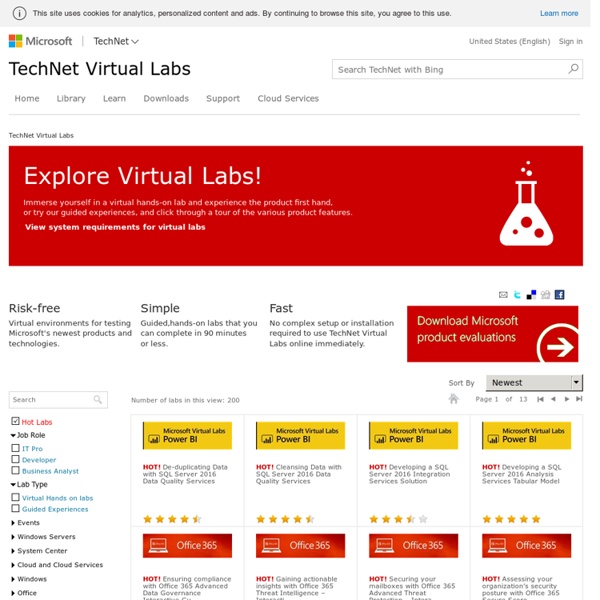 TechNet Virtual Labs