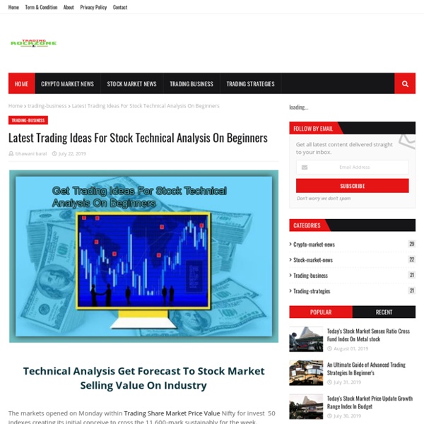 Latest Trading Ideas For Stock Technical Analysis On Beginners