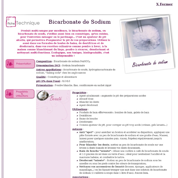Bicarbonate de Sodium