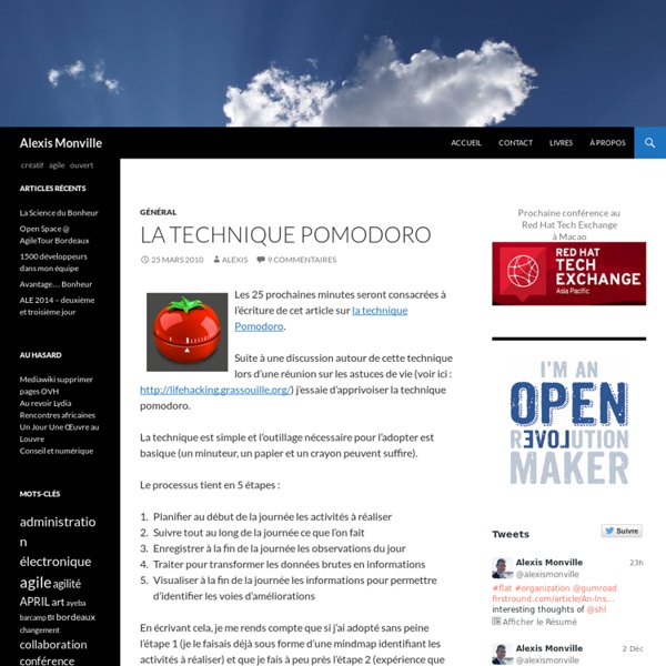 Alexis Monville » La technique Pomodoro