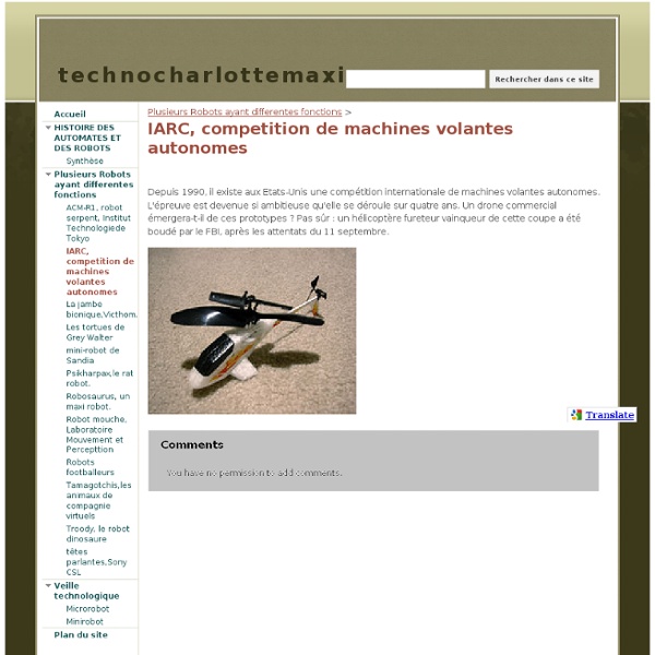 IARC, competition de machines volantes autonomes - technocharlottemaxim