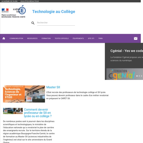 Technologie au collège Dijon