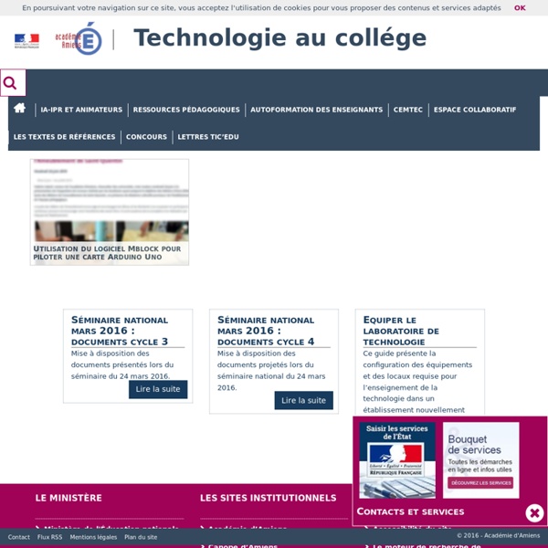 Académie d'Amiens - Technologie au collège