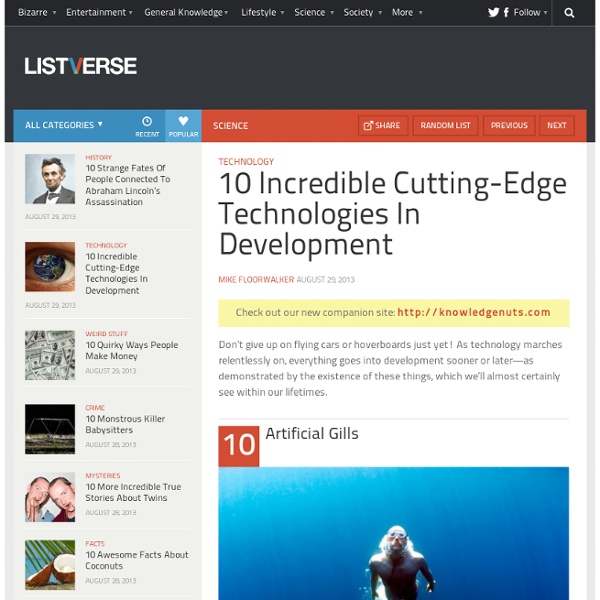 10 Incredible Cutting-Edge Technologies In Development