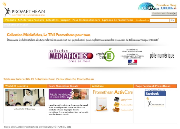 Tableaux Interactifs Et Solutions Pour L’éducation De Promethean : Promethean (French)