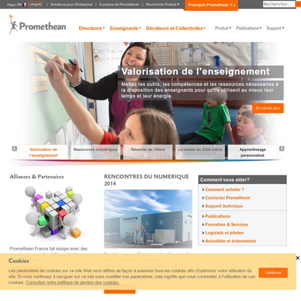 Tableaux Interactifs Et Solutions Pour L’éducation De Promethean : Promethean (French)