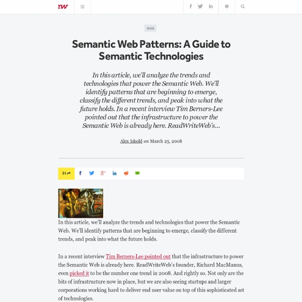 Semantic Web Patterns: A Guide to Semantic Technologies