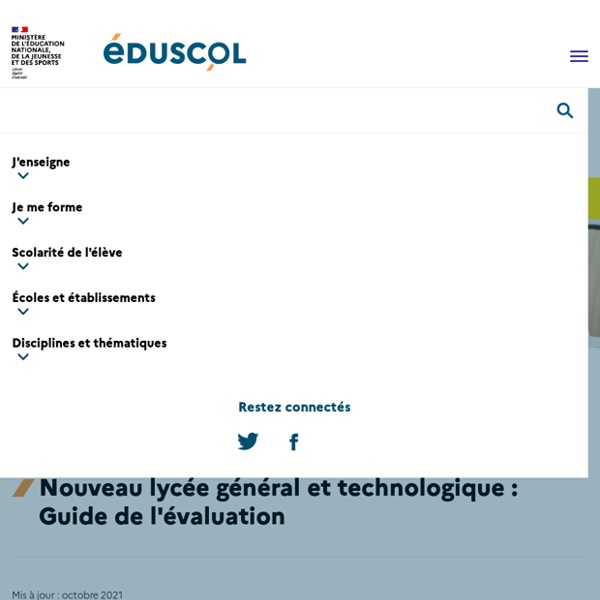 Nouveau lycée général et technologique : Guide de l'évaluation