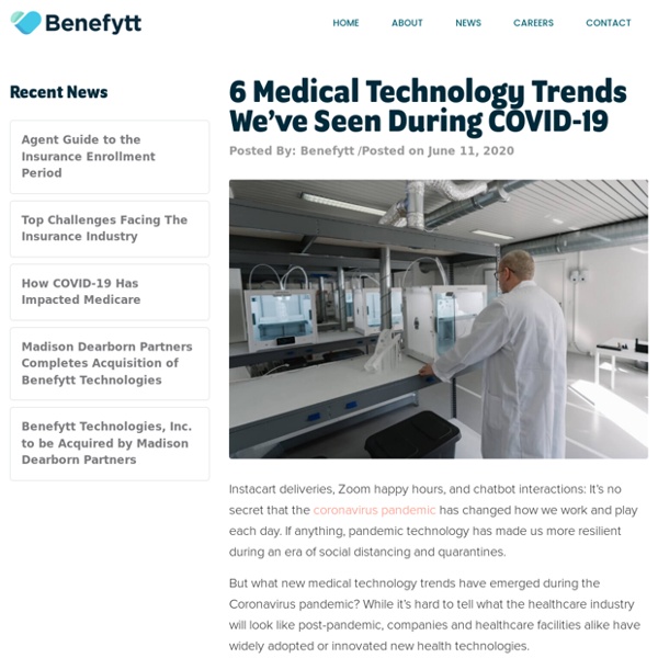 6 Medical Technology Trends During the Coronavirus Pandemic