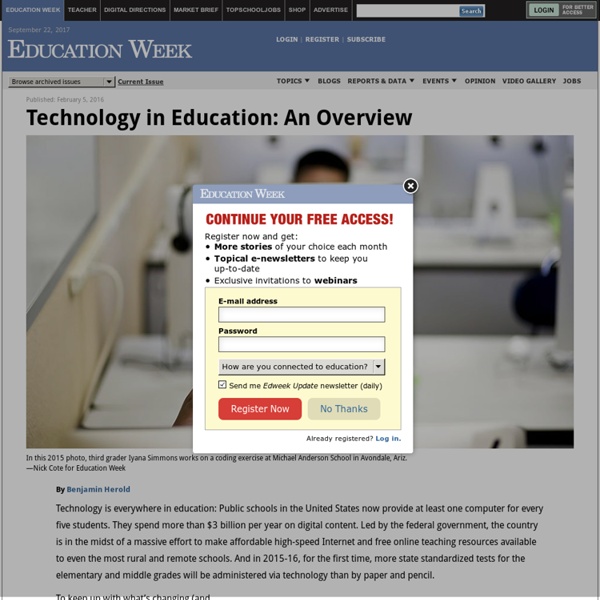 Technology in Education - Education Week