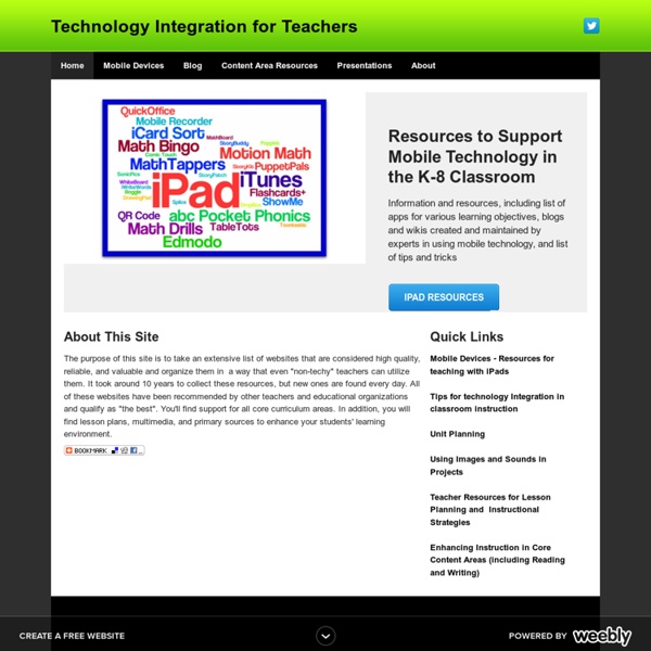 Technology Integration for Teachers - Home
