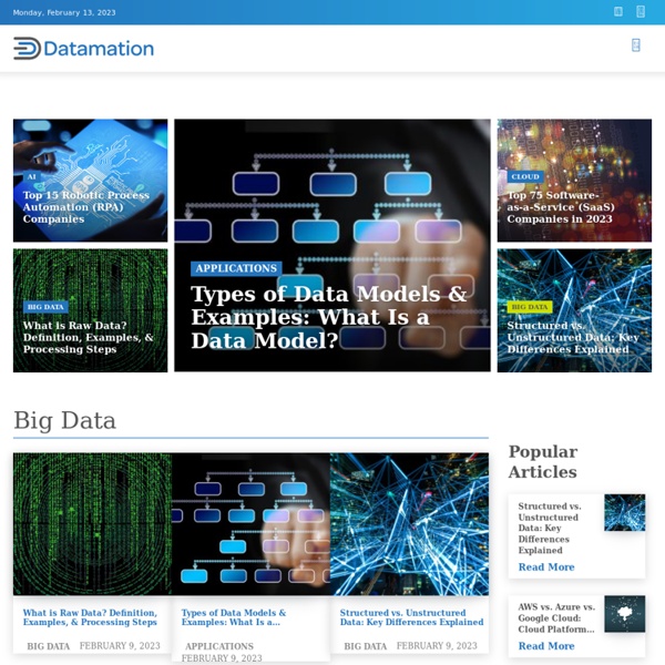 Datamation: IT Management, IT Salary, Cloud Computing, Open Source, Virtualization, Apps.