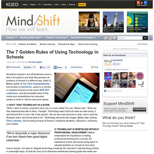 The 7 Golden Rules of Using Technology in Schools