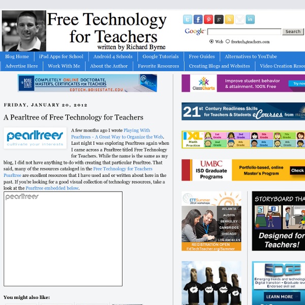 A Pearltree of Free Technology for Teachers