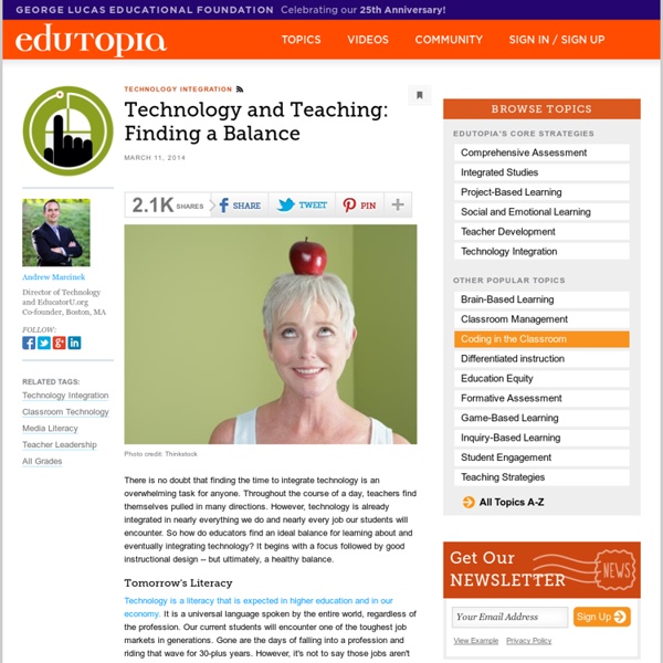 Technology and Teaching: Finding a Balance