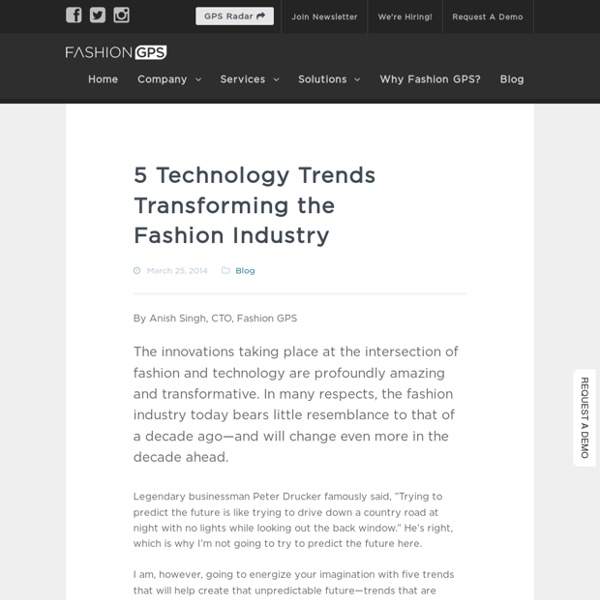 5 Technology Trends Transforming the Fashion Industry