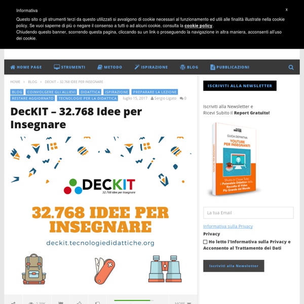 DecKIT - 32.768 Idee per Insegnare - Tecnologie Didattiche