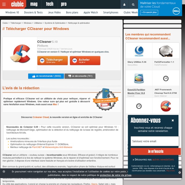 Free version ccleaner gratuit en francais pour windows 7 64 bits clean