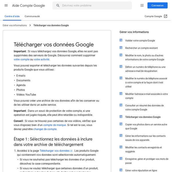 How to download your Google data - Google Account Help