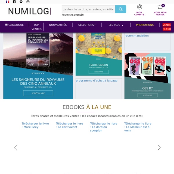 Ebooks en promotion à télécharger, ebookstore Numilog.com