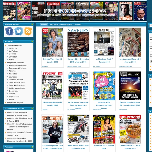 Télécharger Les Magazines Journaux en PDF, Magazine Gratuit