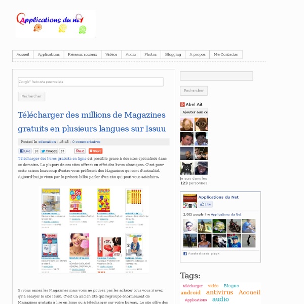 Télécharger des millions de Magazines gratuits en plusieurs langues sur Issuu Pearltrees