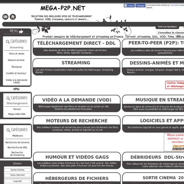 Lien torrent: Téléchargement gratuit de film, Streaming, Liens Méga-Video, lien torrents.