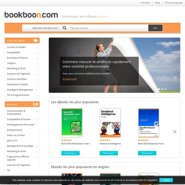 Téléchargez gratuitement des livres éléctroniques sur bookboon.com