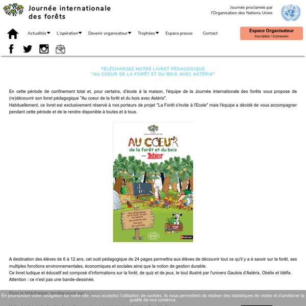 Astérix et la Journée internationale des forêts