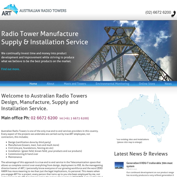 Australian Radio Towers - Manufacture, Supply and Installation