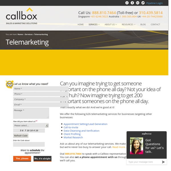 B2B Telemarketing Services - Callbox