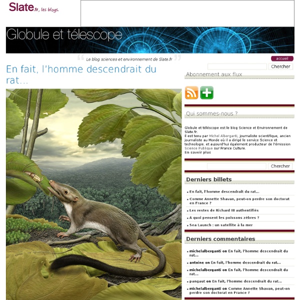 Le blog sciences et environnement de Slate.fr