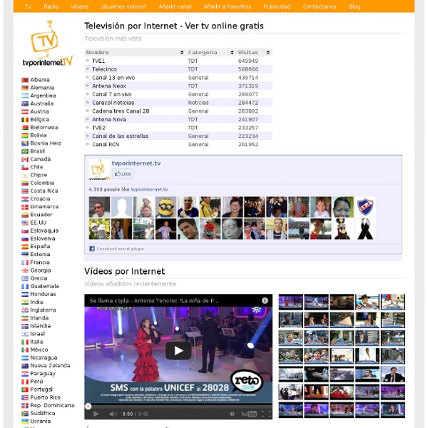 Television por internet - Ver tv online gratis